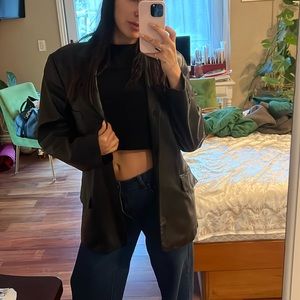 Soft Leather Blazer